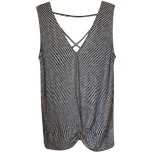 🌹DAYTRIP STRIPPED TWISTED FRONT TANK
